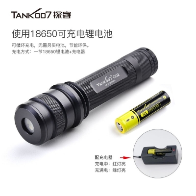 TANK007探客CI02 V2多波段勻光手電筒刑偵、檢查、找尋、勘察專用手電